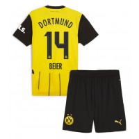 Billiga Borussia Dortmund Maximilian Beier #14 Barnkläder Hemma fotbollskläder till baby 2024-25 Kortärmad (+ Korta byxor)